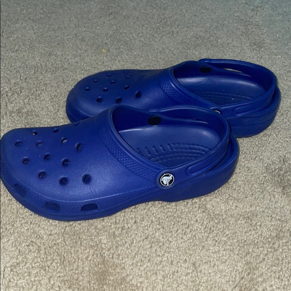Dark Blue Official Crocs Size 9